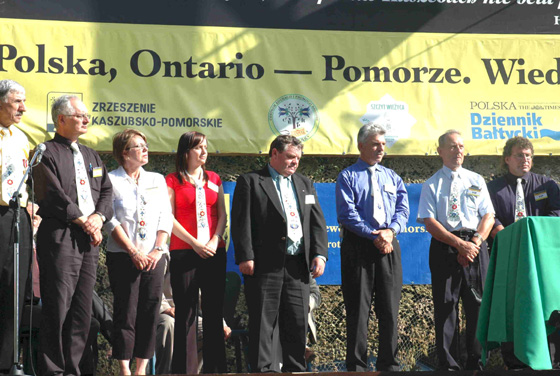 Group from Canada being presented in Poland