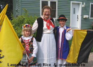 Lauretta (Burchat) Rice  &  grandchildren